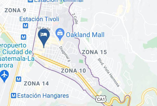 Guatemala - Santander Plaza Hotel Hotel Maps
