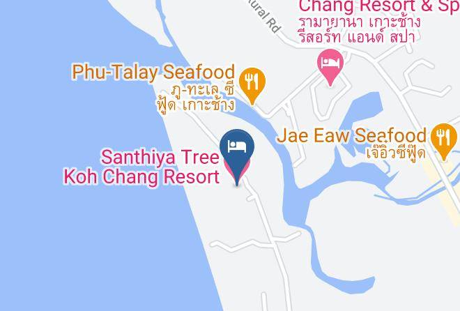 Amphoe Ko Chang - Santhiya Tree Koh Chang Resort Maps
