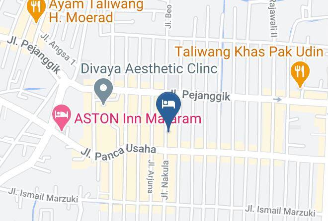 Kota Mataram - Santi Puri Hotel Maps