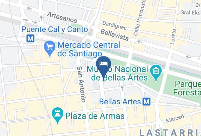 Santiago - Santiago Backpackers Maps