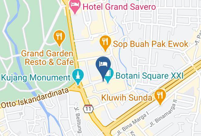 Kota Bogor - Santika Bogor Hotel Maps