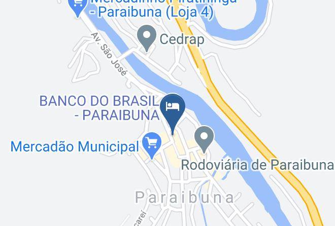 Paraibuna - Santinho Hotel Maps