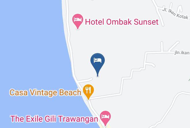 North Lombok Regency - Santorini Beach Resort Maps
