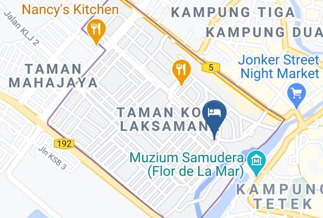 Santorini Hotel Melaka Map