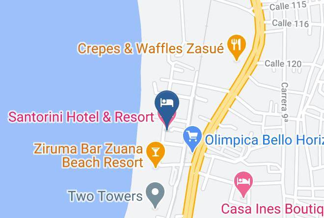 Santa Marta - Santorini Hotel & Resort Maps