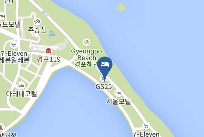 Gangneungsi - Santorini Motel Maps