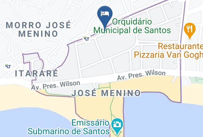 Santos - Santos Hotel Maps