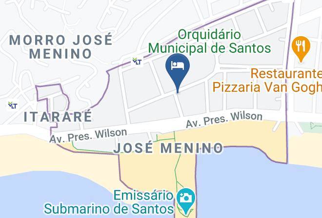 Santos - Santos Praia Hotel Maps
