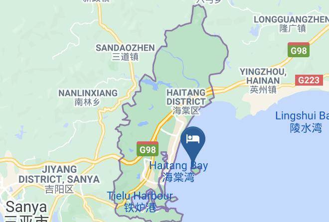 Sanya Wuzhizhou Coral Hotel Map