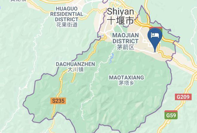 Shiyan - Sanyuesan Hotel Maps