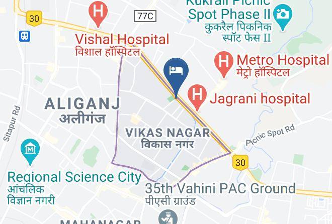 Lucknow - Sapna Clarks Inn Maps