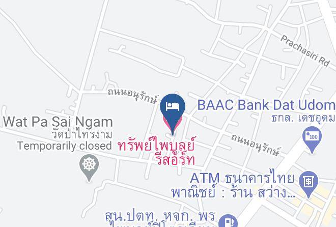 Amphoe Det Udom - Sapphaibun Resort Maps