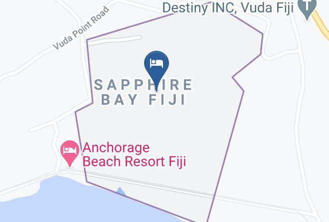 Sapphire Bay Fiji Map