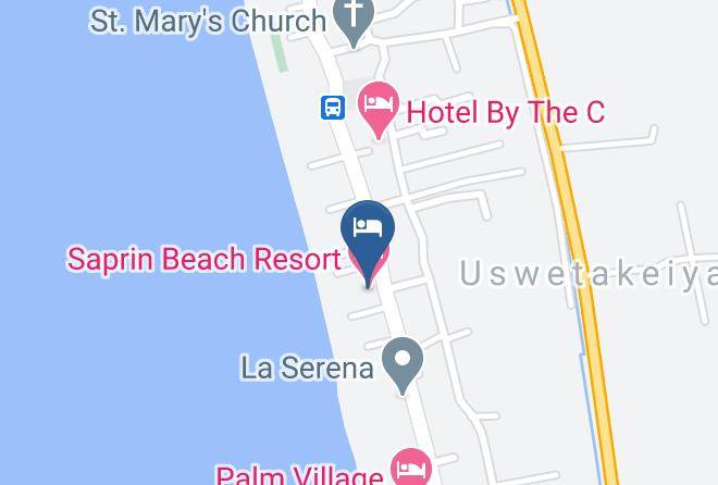 Colombo - Saprin Beach Resort Maps