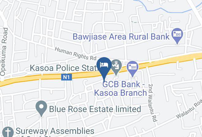 Awutu Efutu Senya - Sara Boff Hotel Maps