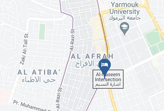 Irbid Qasabah - Sara Crown Hotel Maps