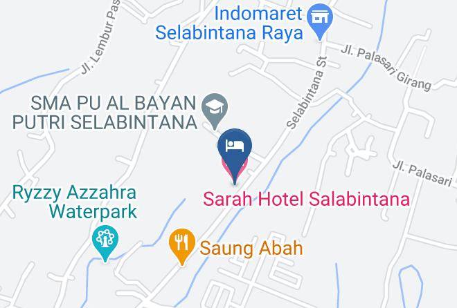 Sarah Hotel Salabintana Map