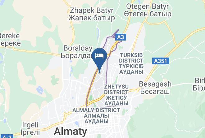 Almaty City - Saraichik Hotel Maps