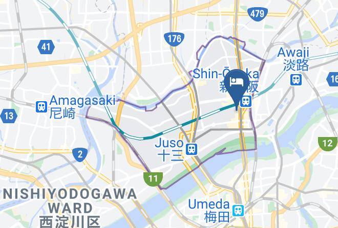 Osaka City Yodogawa Ward - Sarasa Hotel Shin Osaka Maps
