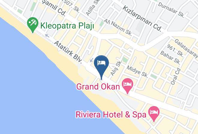 Alanya - Xperia Saray Beach Otel Maps