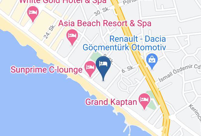 Alanya - Saritas Hotel Maps