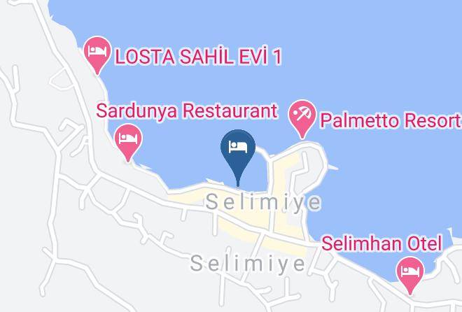 Mugla - Sarmasik Hotel Selimiye Maps