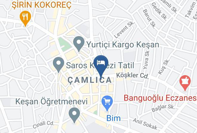Kesan - Saros Hotel Maps
