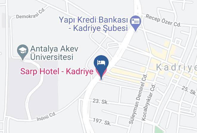 Serik - Sarp Hotel Kadriye Maps