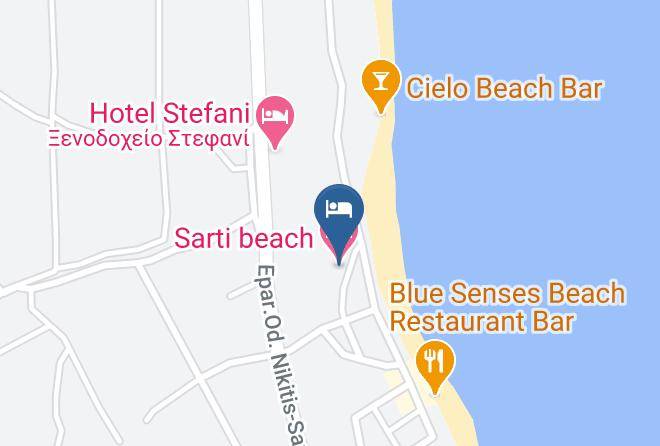 Khalkidhiki - Sarti Beach Hotel Maps