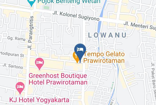 Kota Yogyakarta - Sartika Hotel Prawirotaman Maps