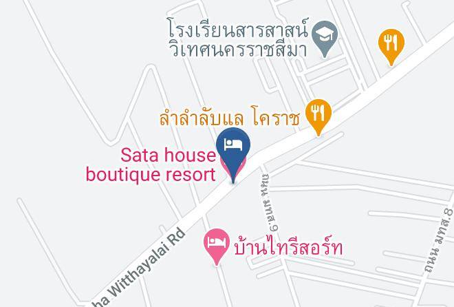 Sata House Boutique Resort Map - Nakhon Ratchasima - Amphoe Mueang Nakhon Ratchasima