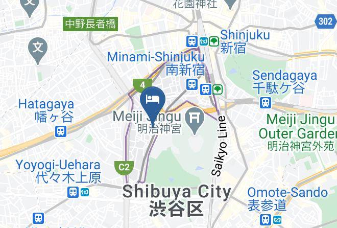 Satellite Hotel Yoyogi Sangubashi Map