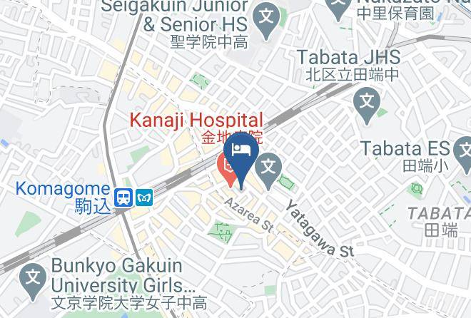 Kita Ward - Satellitehotel Komagome Maps