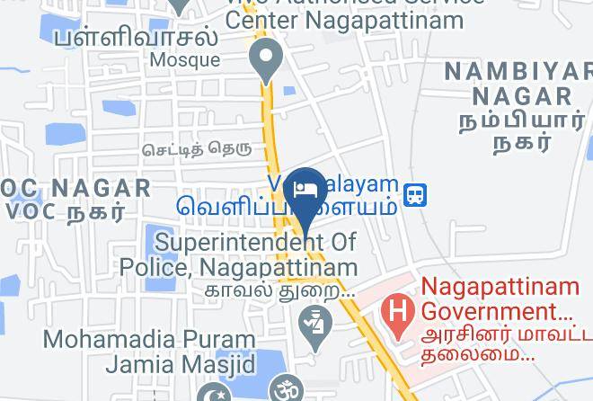 Nagappattinam - Sathya Lodge Maps