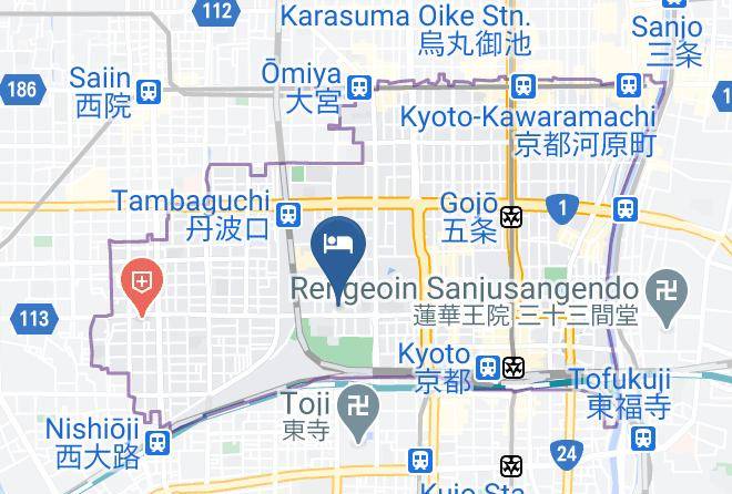 Kyoto City Shimogyo Ward - Satoi Kosetsu Shichijo Mibu Maps