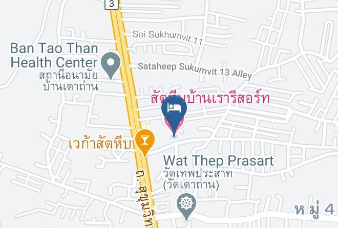 Amphoe Sattahip - Sattahip Banrao Resort Maps