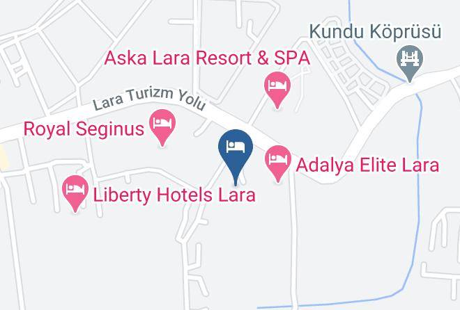 Aksu - Saturn Palace Resort Antalya Turkey Maps