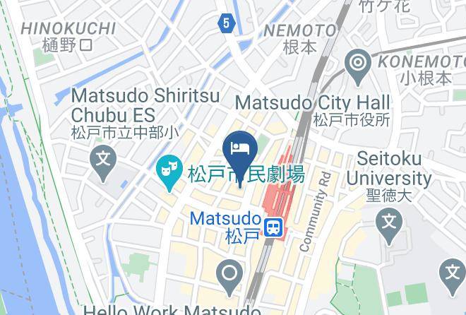 Matsudo City - Sauna Capsule Inn Crest Matsudo Maps