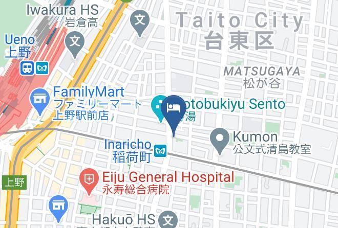 Taito Ward - Sauna Hotel New Oizumi Maps