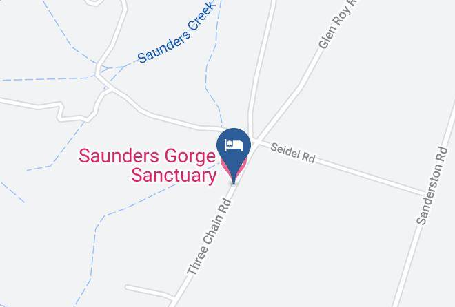 Saunders Gorge Sanctuary Map