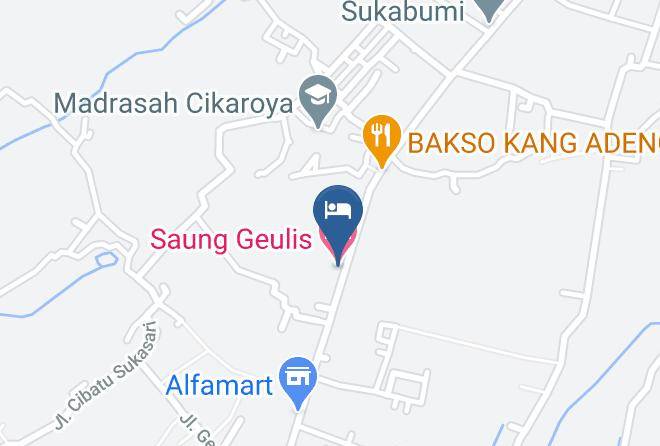 Sukabumi Regency - Saung Geulis Hotel Maps