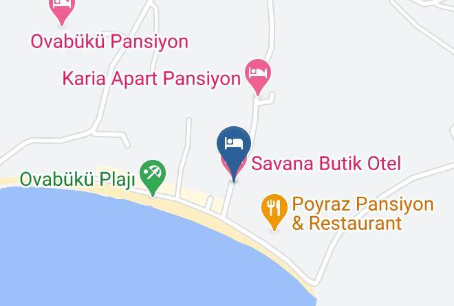 Mugla - Savana Butik Otel Maps