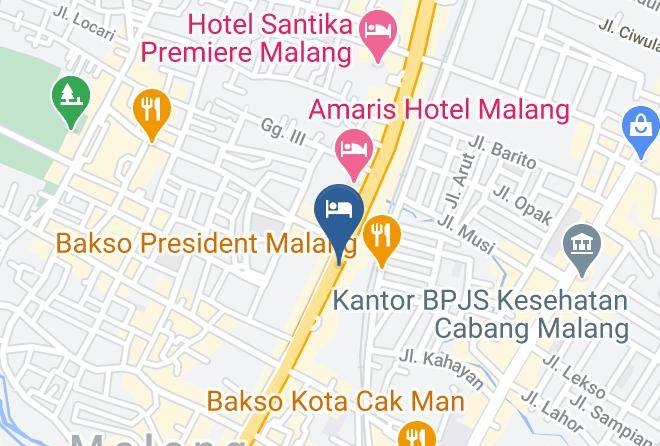 Kota Malang - Savana Hotel & Convention Maps
