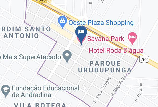 Andradina - Savana Park Hotel Maps