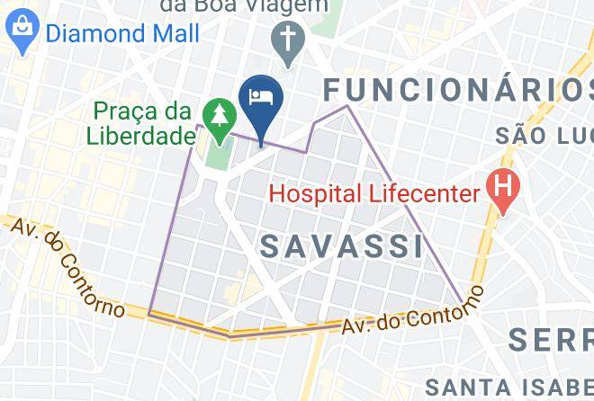 Belo Horizonte - Praca Da Liberdade Hotel Maps