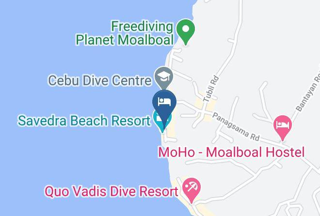 Cebu - Savedra Beach Bungalows Maps