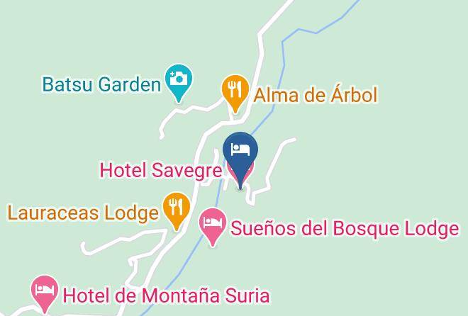 Perez Zeledon - Hotel Savegre Maps