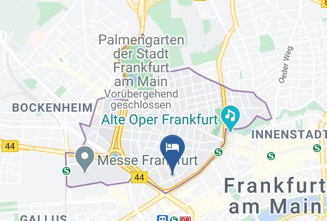 Frankfurt Am Main - Savigny Hotel Frankfurt City Maps