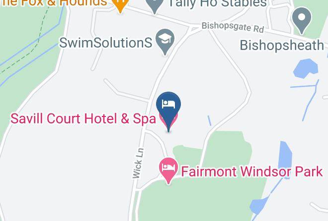Surrey - Savill Court Hotel & Spa Maps