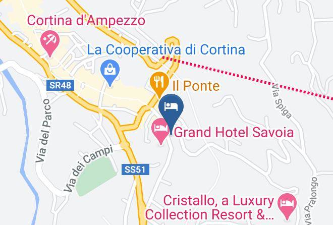 Radisson Residences Savoia Palace Cortina D’ampezzo Map